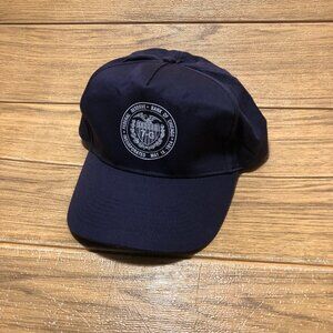 Federal Reserve Bank of Chicago men cap, navy blue with white insigni and logo,